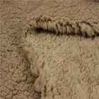 100 Polyester Sherpa Fur Fabric Anti - Static 160gsm~360gsm Gram
