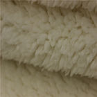 100 Polyester Sherpa Fur Fabric Anti - Static 160gsm~360gsm Gram