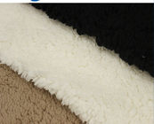 2017 New design white plain sherpa fleece fabrics With Bottom Price